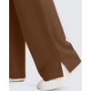 image:imageG4Free ShiftReady Maternity Pants with Pockets Casual Over The Belly Pregnancy Wide Leg Daily TrousersDark Coffee
