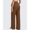 image:imageG4Free ShiftReady Maternity Pants with Pockets Casual Over The Belly Pregnancy Wide Leg Daily TrousersDark Coffee