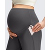 image:imageG4Free ShiftReady Maternity Pants with Pockets Casual Over The Belly Pregnancy Wide Leg Daily TrousersDark Gray