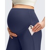 image:imageG4Free ShiftReady Maternity Pants with Pockets Casual Over The Belly Pregnancy Wide Leg Daily TrousersDark Navy