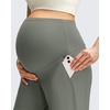 image:imageG4Free ShiftReady Maternity Pants with Pockets Casual Over The Belly Pregnancy Wide Leg Daily TrousersGray Sage