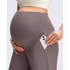 image:imageG4Free ShiftReady Maternity Pants with Pockets Casual Over The Belly Pregnancy Wide Leg Daily TrousersTaupe