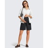 image:imageG4Free ShiftReady Maternity Work Shorts with Pockets Over The Belly Pregnancy Summer Office ClothesBlack