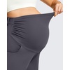 image:imageG4Free ShiftReady Maternity Work Shorts with Pockets Over The Belly Pregnancy Summer Office ClothesDark Gray