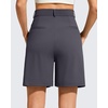 image:imageG4Free ShiftReady Maternity Work Shorts with Pockets Over The Belly Pregnancy Summer Office ClothesDark Gray