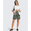 image:imageG4Free ShiftReady Maternity Work Shorts with Pockets Over The Belly Pregnancy Summer Office ClothesGray Sage