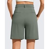 image:imageG4Free ShiftReady Maternity Work Shorts with Pockets Over The Belly Pregnancy Summer Office ClothesGray Sage