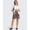 image:imageG4Free ShiftReady Maternity Work Shorts with Pockets Over The Belly Pregnancy Summer Office ClothesTaupe