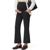 image:imageG4Free EverGoing Maternity Flare Leggings with Pockets Over The Belly Pregnancy Work Ankle Pants 252729Black