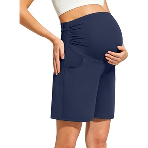 image:imageG4Free ShiftReady Maternity Work Shorts with Pockets Over The Belly Pregnancy Summer Office ClothesDark Navy