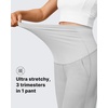 image:imageG4Free EverGoing Maternity Pants Over the Belly Yoga Dress Work Stretchy Lounge Pregnancy Wide Leg Trousers with PocketsLight Gray