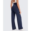 image:imageG4Free EverGoing Maternity Pants Over the Belly Yoga Dress Work Stretchy Lounge Pregnancy Wide Leg Trousers with PocketsRoyal Blue