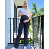 image:imageG4Free Womens BareFeel Maternity Flare LeggingsDark Blue