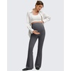 image:imageG4Free Womens BareFeel Maternity Flare LeggingsDark Gray