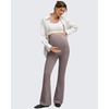 image:imageG4Free Womens BareFeel Maternity Flare LeggingsTaupe