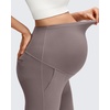 image:imageG4Free Womens BareFeel Maternity Flare LeggingsTaupe