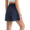 image:imageG4Free Cargo Shorts Women 4 Lightweight Drawstring Waist Water Resistant Outdoor Hiking Shorts with PocketsDark Navy