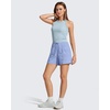 image:imageG4Free Casual Shorts for Women 4 High Waisted Lightweight Shorts with Pockets for Walking Traveling OutdoorCornflower Blue
