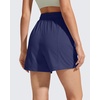 image:imageG4Free Casual Shorts for Women 4 High Waisted Lightweight Shorts with Pockets for Walking Traveling OutdoorDark Navy