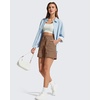 image:imageG4Free Casual Shorts for Women 4 High Waisted Lightweight Shorts with Pockets for Walking Traveling OutdoorLava Cake