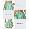 image:imageG4Free Chillwhisp Bubble Shorts for Women 3 Drawstring Lightweight Puffy Y2k Skort with PocketsMint
