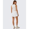 image:imageG4Free Chillwhisp Bubble Shorts for Women 3 Drawstring Lightweight Puffy Y2k Skort with PocketsWhite