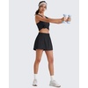 image:imageG4Free Chillwhisp Lightweight Running Shorts for Women 25 High Waist Workout Shorts with Liner Pocket TennisBlack