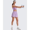 image:imageG4Free Chillwhisp Lightweight Running Shorts for Women 25 High Waist Workout Shorts with Liner Pocket TennisLight Purple