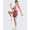 image:imageG4Free Chillwhisp Split Running Shorts for Women 3 Builtin Shorts for Athletic Workout GymDark Burgundy
