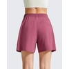 image:imageG4Free Chillwhisp Split Running Shorts for Women 3 Builtin Shorts for Athletic Workout GymDark Burgundy