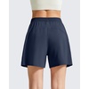 image:imageG4Free Chillwhisp Split Running Shorts for Women 3 Builtin Shorts for Athletic Workout GymDark NavyDark Navy
