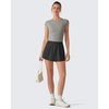 image:imageG4Free Chillwhisp Tennis Skorts Shorts for Women  2 Overlay Lightweight Flowy Skirts with Pockets for Workout RunningBlack