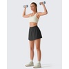 image:imageG4Free Chillwhisp Tennis Skorts Shorts for Women  2 Overlay Lightweight Flowy Skirts with Pockets for Workout RunningBlack