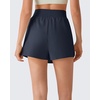 image:imageG4Free Chillwhisp Tennis Skorts Shorts for Women  2 Overlay Lightweight Flowy Skirts with Pockets for Workout RunningDark Navy