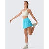 image:imageG4Free Chillwhisp Tennis Skorts Shorts for Women  2 Overlay Lightweight Flowy Skirts with Pockets for Workout RunningSky Blue