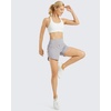 image:imageG4Free Chillwhisp Womens Athletic Shorts 4 High Waisted Lightweight Running Shorts with PocketsChrim Gray