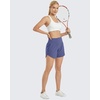 image:imageG4Free Chillwhisp Womens Athletic Shorts 4 High Waisted Lightweight Running Shorts with PocketsDusky Purple