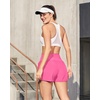 image:imageG4Free Chillwhisp Womens Athletic Shorts 4 High Waisted Lightweight Running Shorts with PocketsRosy Pink
