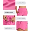 image:imageG4Free Chillwhisp Womens Athletic Shorts 4 High Waisted Lightweight Running Shorts with PocketsRosy Pink