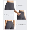 image:imageG4Free EverGoing Womens 10 Bermuda Shorts with Pockets High Waisted Knee Length Shorts for Women Walking Workout CasualDark Gray