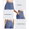 image:imageG4Free EverGoing Womens 10 Bermuda Shorts with Pockets High Waisted Knee Length Shorts for Women Walking Workout CasualDenim Blue