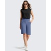 image:imageG4Free EverGoing Womens 10 Bermuda Shorts with Pockets High Waisted Knee Length Shorts for Women Walking Workout CasualDenim Blue