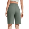 image:imageG4Free EverGoing Womens 10 Bermuda Shorts with Pockets High Waisted Knee Length Shorts for Women Walking Workout CasualGray Sage
