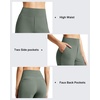 image:imageG4Free EverGoing Womens 10 Bermuda Shorts with Pockets High Waisted Knee Length Shorts for Women Walking Workout CasualGray Sage
