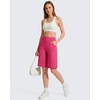image:imageG4Free EverGoing Womens 10 Bermuda Shorts with Pockets High Waisted Knee Length Shorts for Women Walking Workout CasualHot Pink