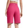 image:imageG4Free EverGoing Womens 10 Bermuda Shorts with Pockets High Waisted Knee Length Shorts for Women Walking Workout CasualHot Pink