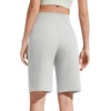image:imageG4Free EverGoing Womens 10 Bermuda Shorts with Pockets High Waisted Knee Length Shorts for Women Walking Workout CasualLight Gray