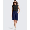 image:imageG4Free EverGoing Womens 10 Bermuda Shorts with Pockets High Waisted Knee Length Shorts for Women Walking Workout CasualRoyal Blue