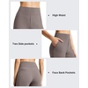 image:imageG4Free EverGoing Womens 10 Bermuda Shorts with Pockets High Waisted Knee Length Shorts for Women Walking Workout CasualTaupe