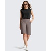 image:imageG4Free EverGoing Womens 10 Bermuda Shorts with Pockets High Waisted Knee Length Shorts for Women Walking Workout CasualTaupe